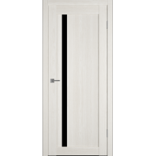 Дверь межкомнатная ВФД Атум Про X34 Дуб арктический, стекло черное "Лакобель черный"